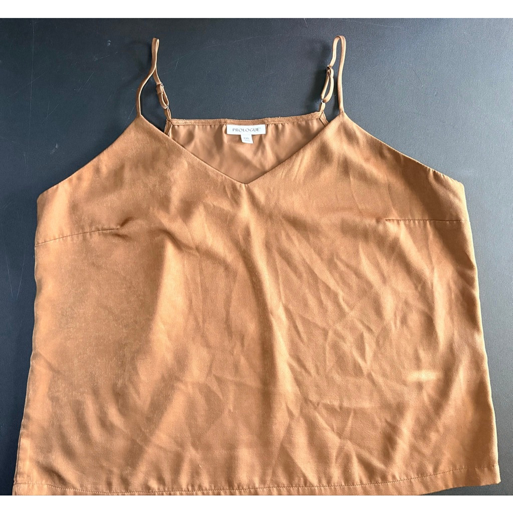 Prologue Women's Brown Tank Top Camisole XXL Strap Solid